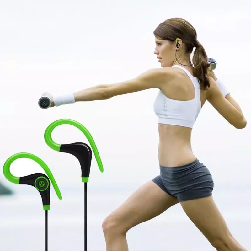 

Wireless Earphone Stereo Ear-hook Sports Noise Reduction Earphones With Microphone Headset For IPhone