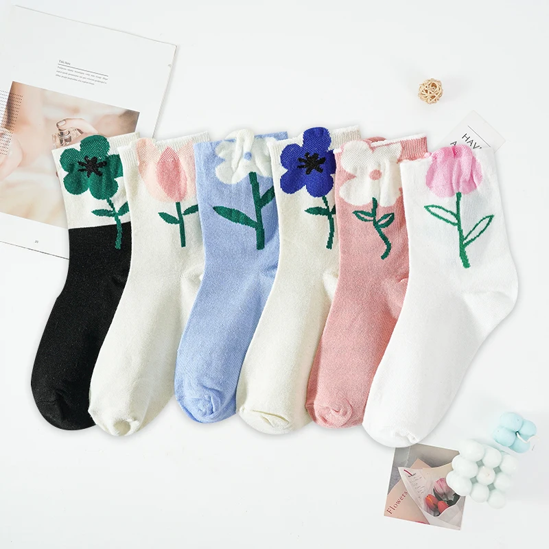 

1 пара, женские носки в японском и корейском стиле