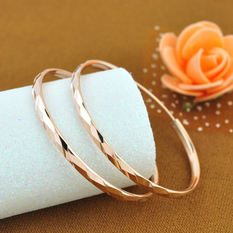 

Pure Silver Earrings Women's Fashion 925 Silver Plating Color Gold Rose Golden Ear Circle Color Silver Earrings Big Ear Ring Gif