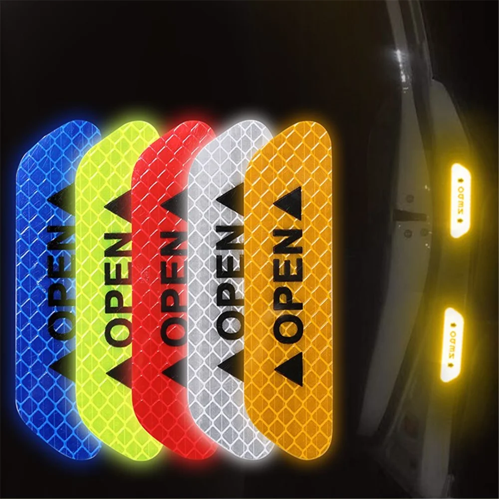 

4pcs Car OPEN Reflective Strips for Volkswagen VW Jetta MK5 6 Golf 4 5 6 7 CC Tiguan Passat B5 B6 b7 Polo