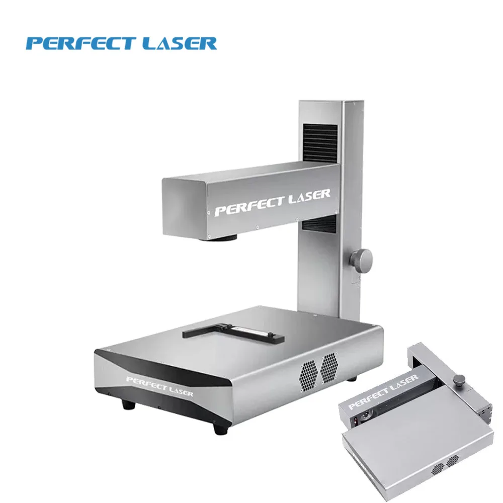 

Perfect Laser Small Folding Portable Fiber Laser Marking Machine On Metal/Plastic