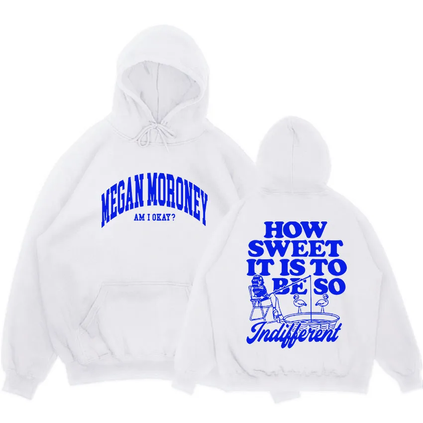 Толстовка мужская зимняя с капюшоном принтом Меган моруни я в порядке