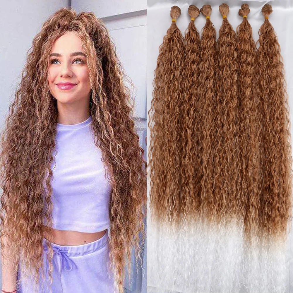 

7 шт./партия, женские длинные волнистые пряди волос, 260 г