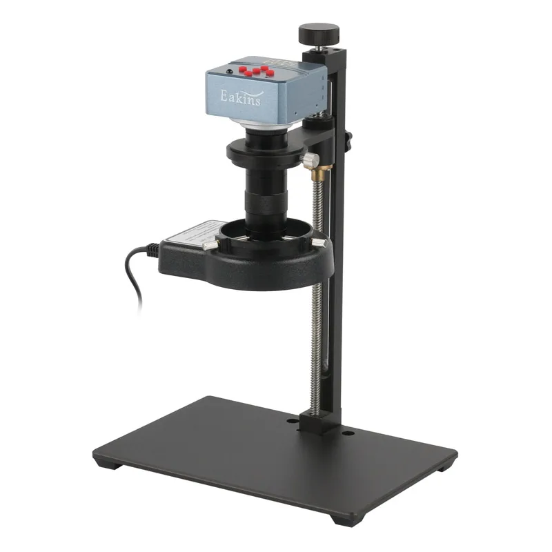 

4K 23MP HDMI USB Microscope Camera Set 130X 180X 200X 300X 500X Zoom C Mount Lens 56 LED Ring Light Lamp For PCB Soldering