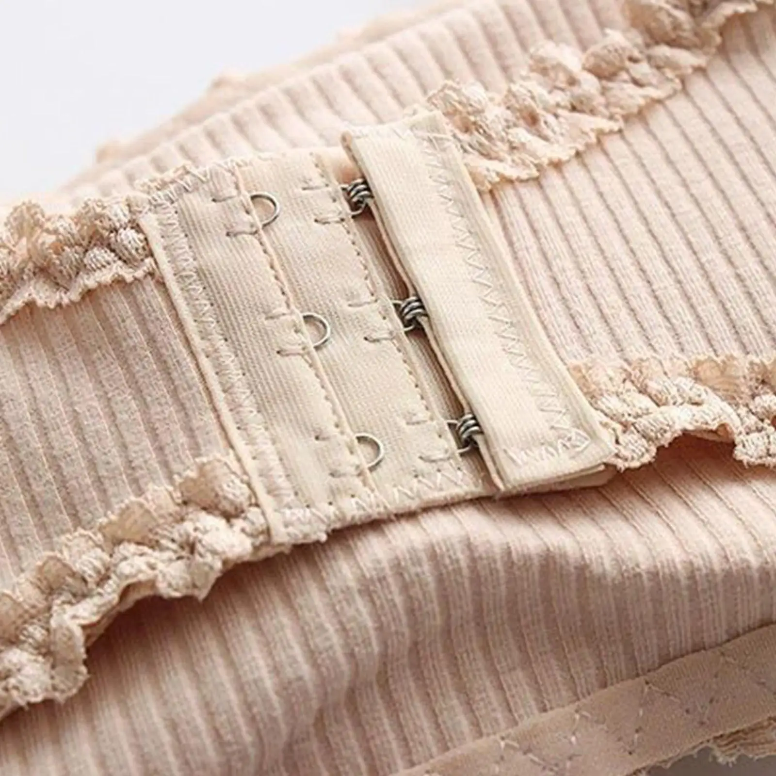 New Woman Ribbed Sling Tube Top Short Lace Bra Breast Female Sexy Color Lingerie Top Crop Wrap Streetwear Camisole Ca W5l7