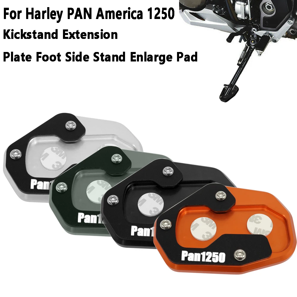 

Motorcycle Kickstand Extension Plate Foot Side Stand Enlarge Pad For Harley PAN America 1250 2021-Up