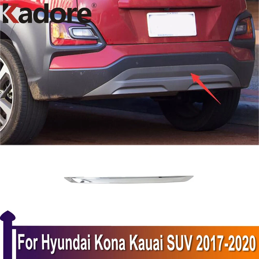 

Хромированная накладка на задний бампер автомобиля для Hyundai Kona Kauai SUV 2017 2018 2019 2020