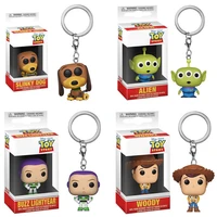 toy story slinky dog buzz lightyear alien woody forky 5cm keychain pvc action figure collection model toys for children gift