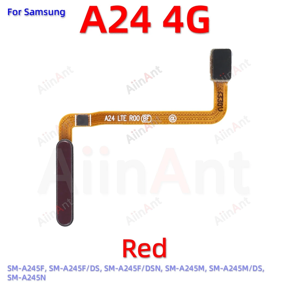 Кнопка Назад Touch ID Сканер пальцев Гибкий кабель датчика отпечатков для Samsung Galaxy A15