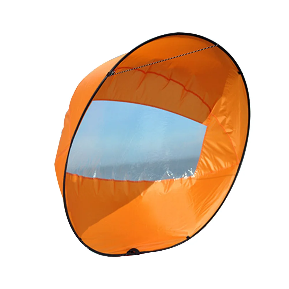 

Canoe Boat Sail Easy Use Sailing Foldable Rowing Water Sports Accessories Kayak Wind Safe Durable Board Downwind Clear Window