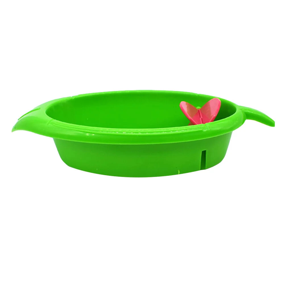

Small Bird Toys Acrylic Pet Supply Bath Tub Bathing Basin Shower Plastic Bathtub