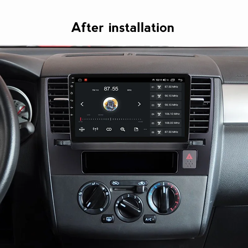 Автомагнитола на Android 11 8 + 128 ГГц мультимедийный видеоплеер для Nissan Tiida C11 2004-2013