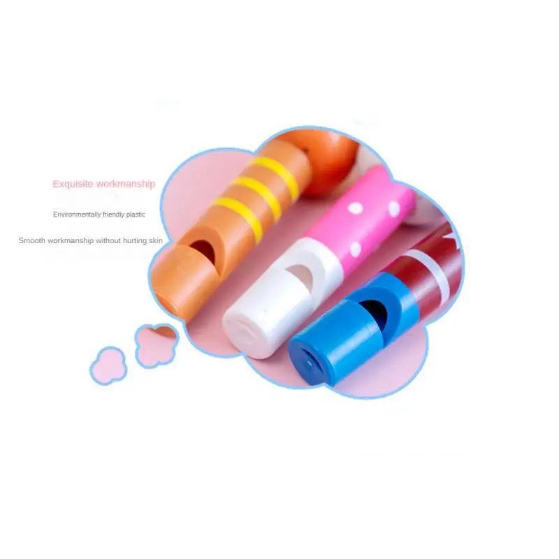 1 ~ 10 шт. разноцветные деревянные мини-свистки для детей