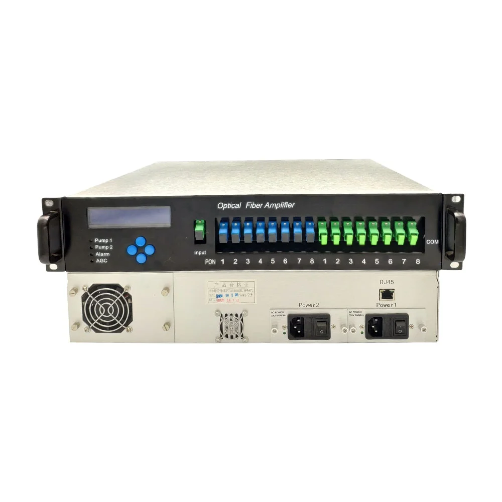 

Promotion 0~10dbm input 1550Nm edfa Cable tv Fiber equipment catv 8 PORT 20 DBM PON WDM Edfa Optical Amplifier