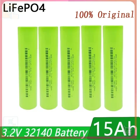 Новый аккумулятор LiFePo4 32140 3,2 В 15 Ач для электромобилей E-Tricycle Ebike Emotorcycle Аккумулятор для скутера Открытый источник питания; солнечная батарея;