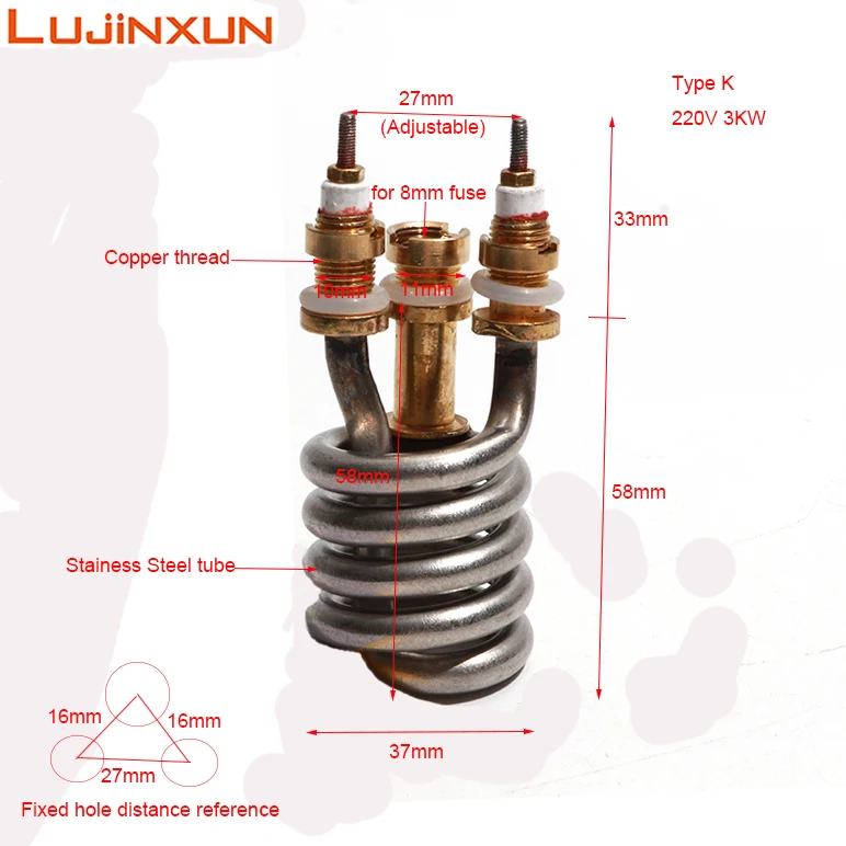 

LUJINXUN нагревательная трубка для крана 220В 3000Вт
