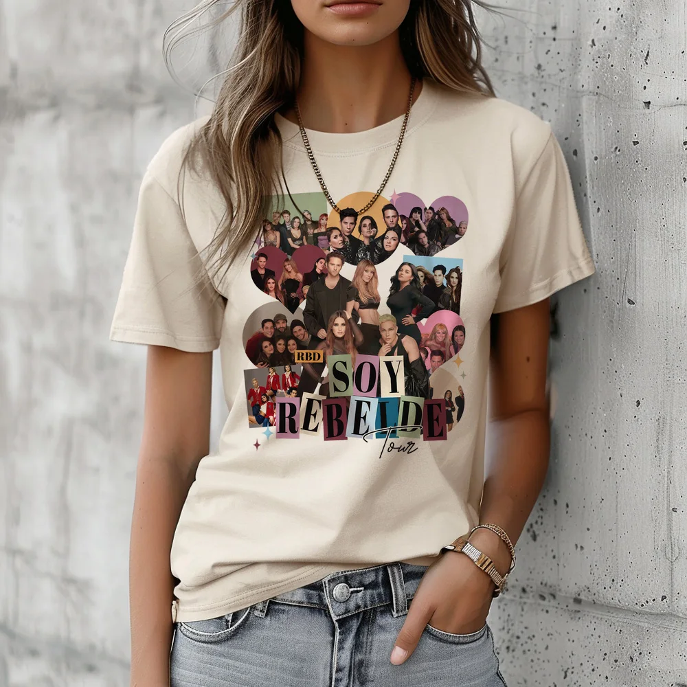 Rbd Топ для женщин японский harajuku Графический Тройник Женская аниме одежда