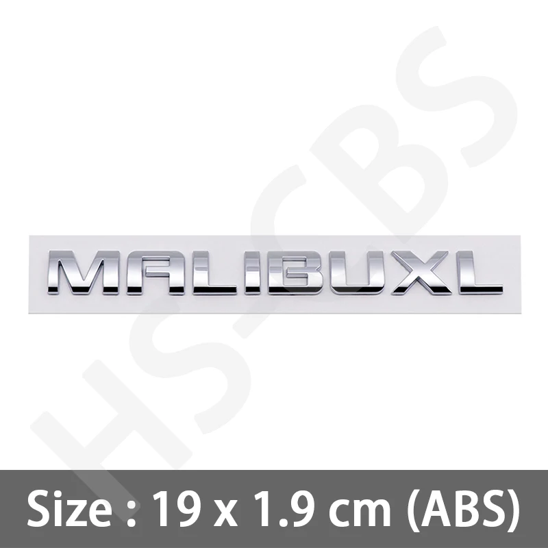 

3D ABS MALIBUXL буквенная эмблема автомобиля логотип боковые наклейки MALIBU XL задняя дверь бампер значок авто задний багажник наклейки аксессуары для стайлинга
