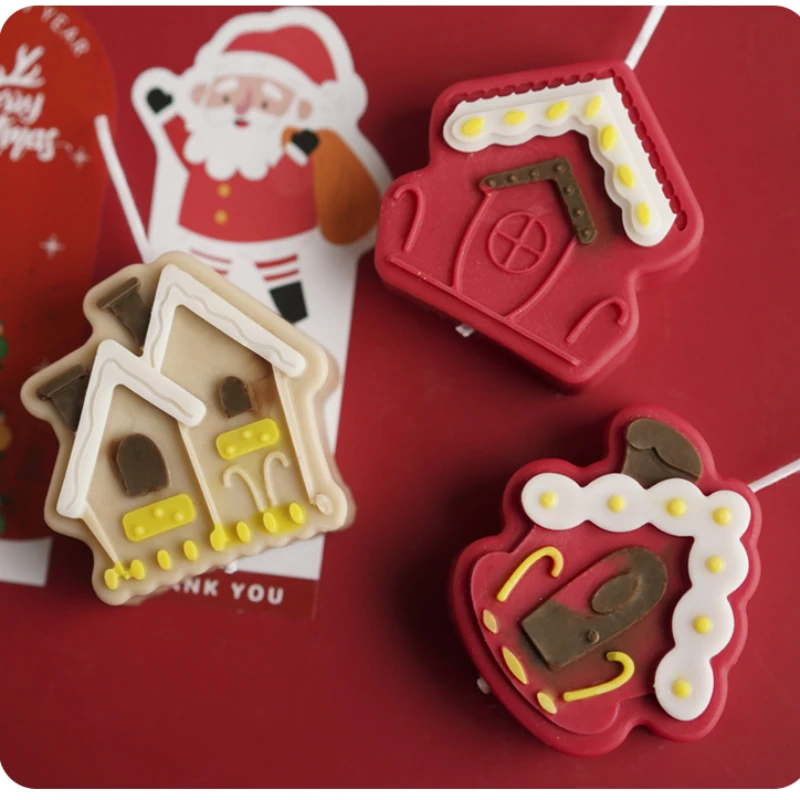 Рождественский домик силиконовая форма пряничный Сделай Сам ручной работы