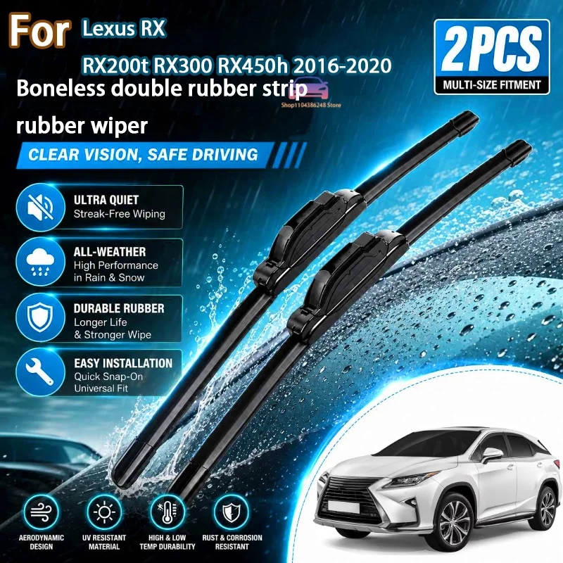Фото Передние щетки стеклоочистителя для Lexus RX RX200t RX300 RX450h 2016-2020, щетки для лобового стекла 26''+20'', детали для модификации №1