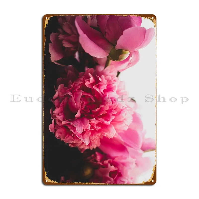 

Abstract Peonies Metal Signs Club Cinema Create Wall Custom Personalized Tin Sign Poster