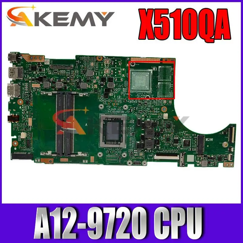 

Материнская плата X510QA с процессором A12-9720 для Asus X510QA X510QR X510Q X510 материнская плата для ноутбука X510QA материнская плата