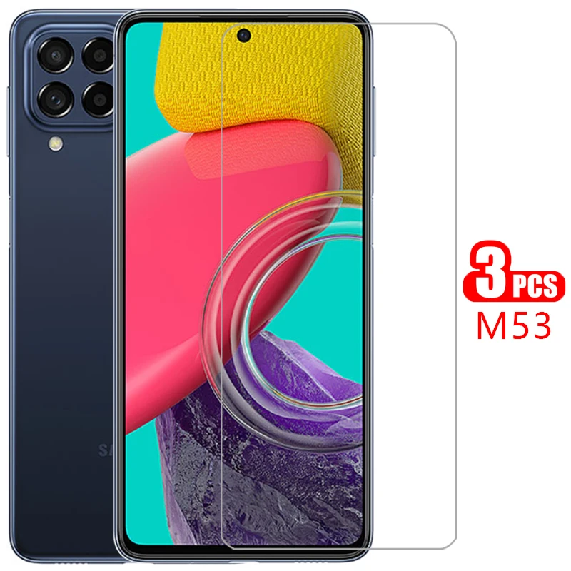 Закаленное стекло для samsung galaxy m53 5g чехол телефона gm53 galaxym53 m 53 n53 задняя крышка 360