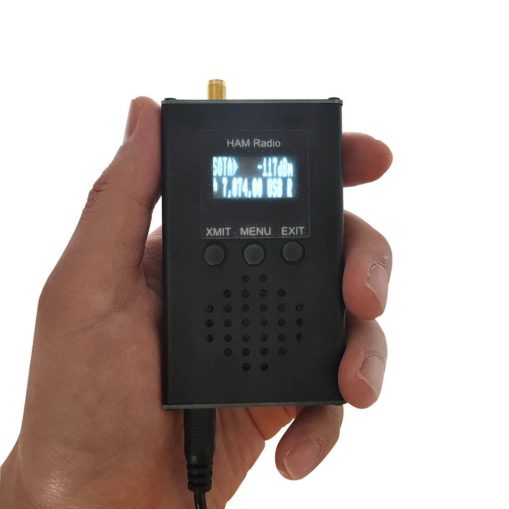 

1pcs CW AM SSB Tri-Band Mini Radio Amateur Shortwave Transceivers 0.5MHz~30MHz uSDX Handheld Transceivers