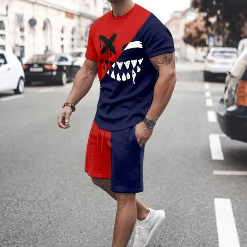 

The Lion King Summer 3D Printed Men's T-shirt Shorts Set Men's Sportswear Tracksuit O Neck Short Sleeve Men's Clothing Suit