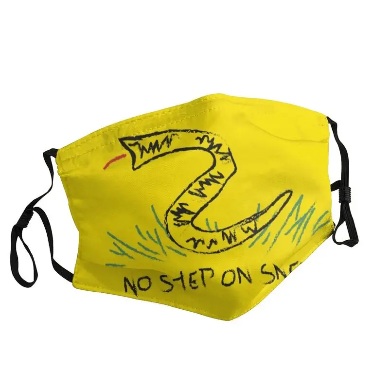 

No Step On Snek Gadsden Flag Breathable Mouth Face Mask Unisex Adult Mask Anti Dust Protection Cover Respirator Muffle