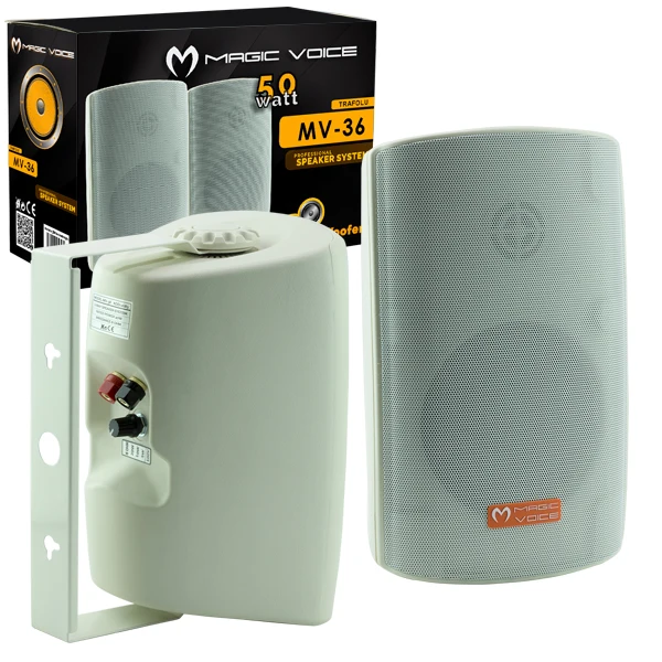 

MAGICVOICE MV-36 11 CM 50 W white column HOP 2Lİ suit transformer