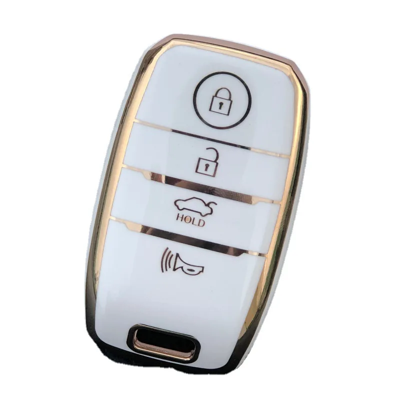 4 Button Tpu Car Key Case Cover for Kia Squeak K5 2014 2015 2016 K3 K3S K4 Optima Sportage Rio Sorento Smart Key Case Key Holder