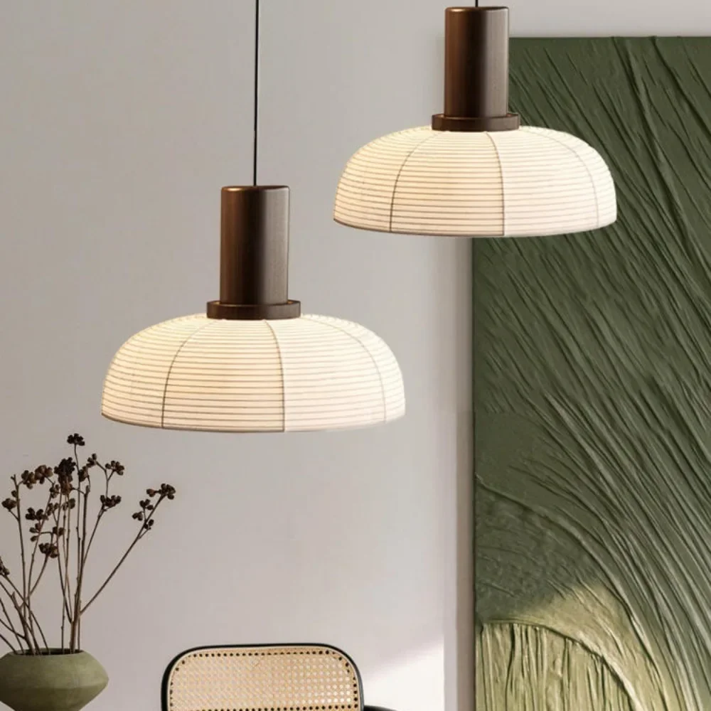 Подвесные лампы Wabi-sabi рисовая люстра в японском стиле Подвесная лампа для