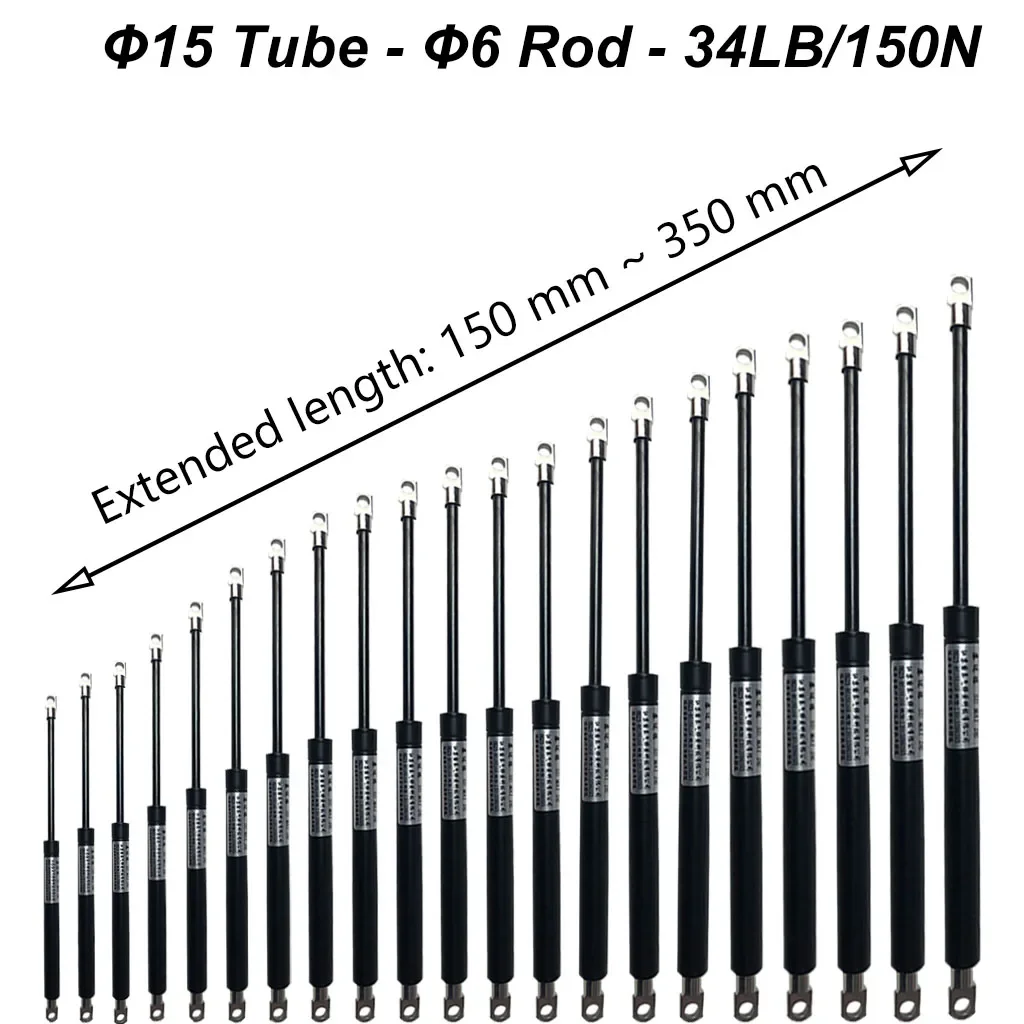Универсальные газовые стойки 1 шт., 150 Н/34 фунта, 350-мм, стальные глаза, ящик для инструментов, подъемная опора, кровать для хранения, мягкая планшетофон, скамейка для улицы