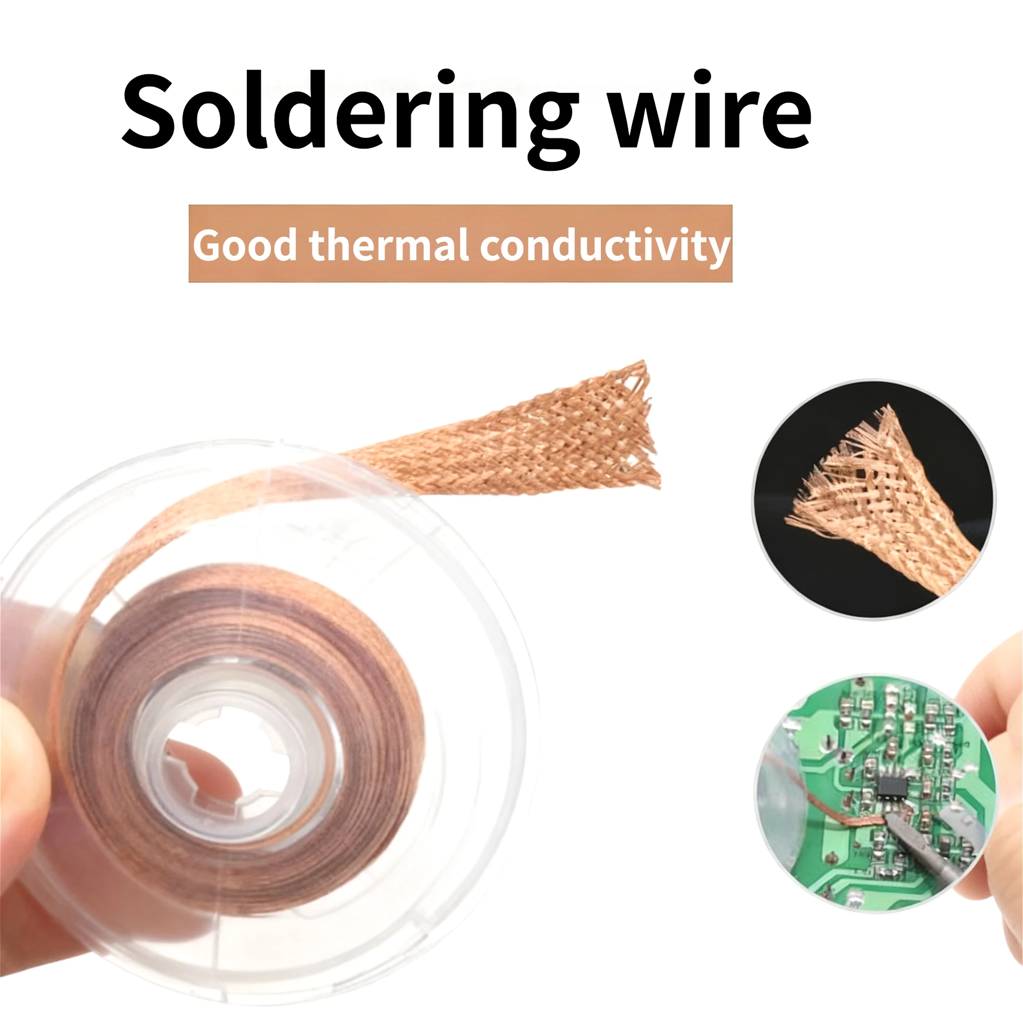 

1,5-3,5 мм сетка для распайки, оплетка, медная точка сварки, устройство для удаления припоя, проволока, фитиль для пайки, оловянный свинцовый шнур, флюс для пайки