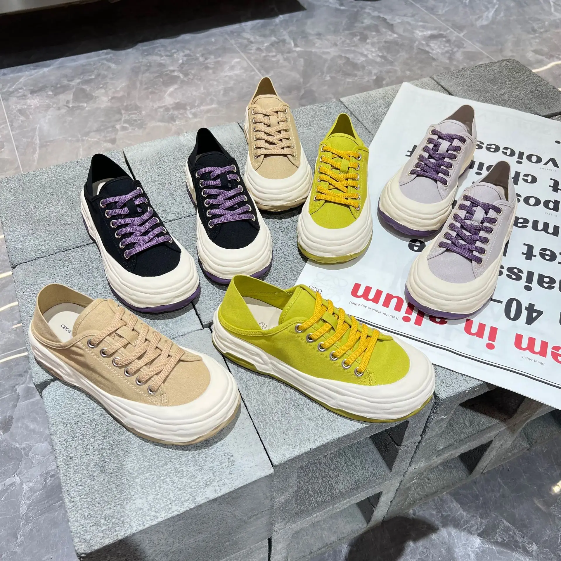 

Кеды женские холщовые, плоская Вулканизированная подошва, на шнуровке, одежда для тенниса, весна