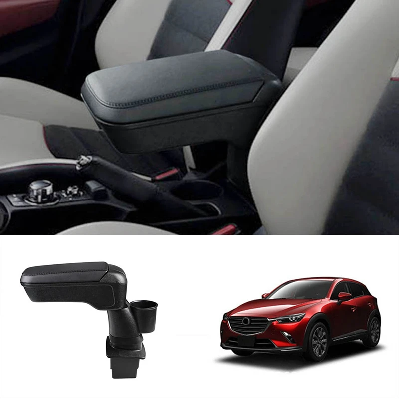

Новый ящик для центрального подлокотника, автомобильный ящик для хранения, лоток переключения передач для 2022 2023 Mazda Cx-3 Mazda 2, аксессуары для интерьера