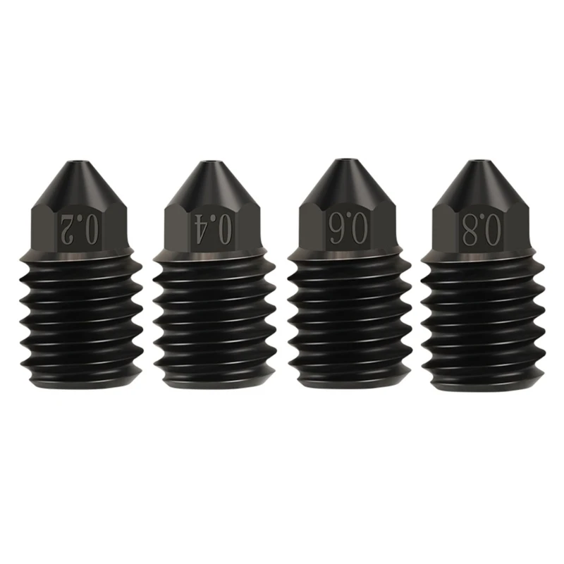 

Детали Y1UB для 3D-принтера, сопло из закаленной стали 0,2/0,4/0,6/0,8 мм, высокоскоростной вулкан, 1 шт.