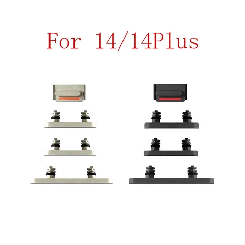 1 компл. Кнопка питания и громкости для iPhone 14 15 Pro Max Plus 14Pro 15Pro кнопка включения/выключения звука с железным крючком