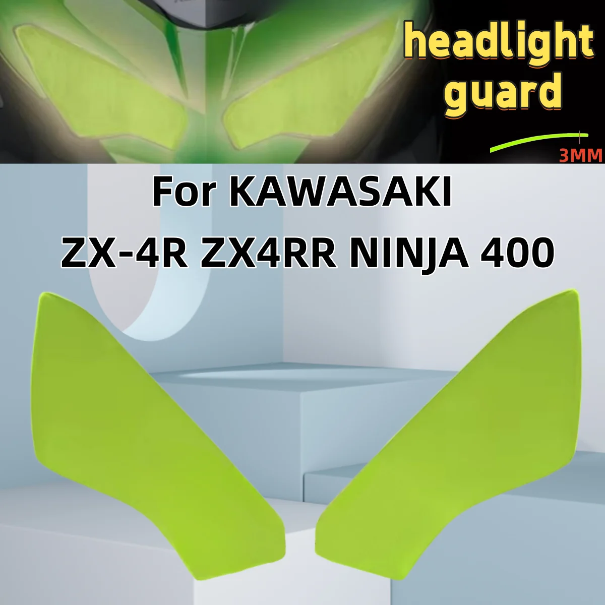 Для KAWASAKI ZX-4R ZX4RR NINJA 400 NIJIA400 ZX4R ZX 4RR мотоциклетная акриловая передняя фара защита