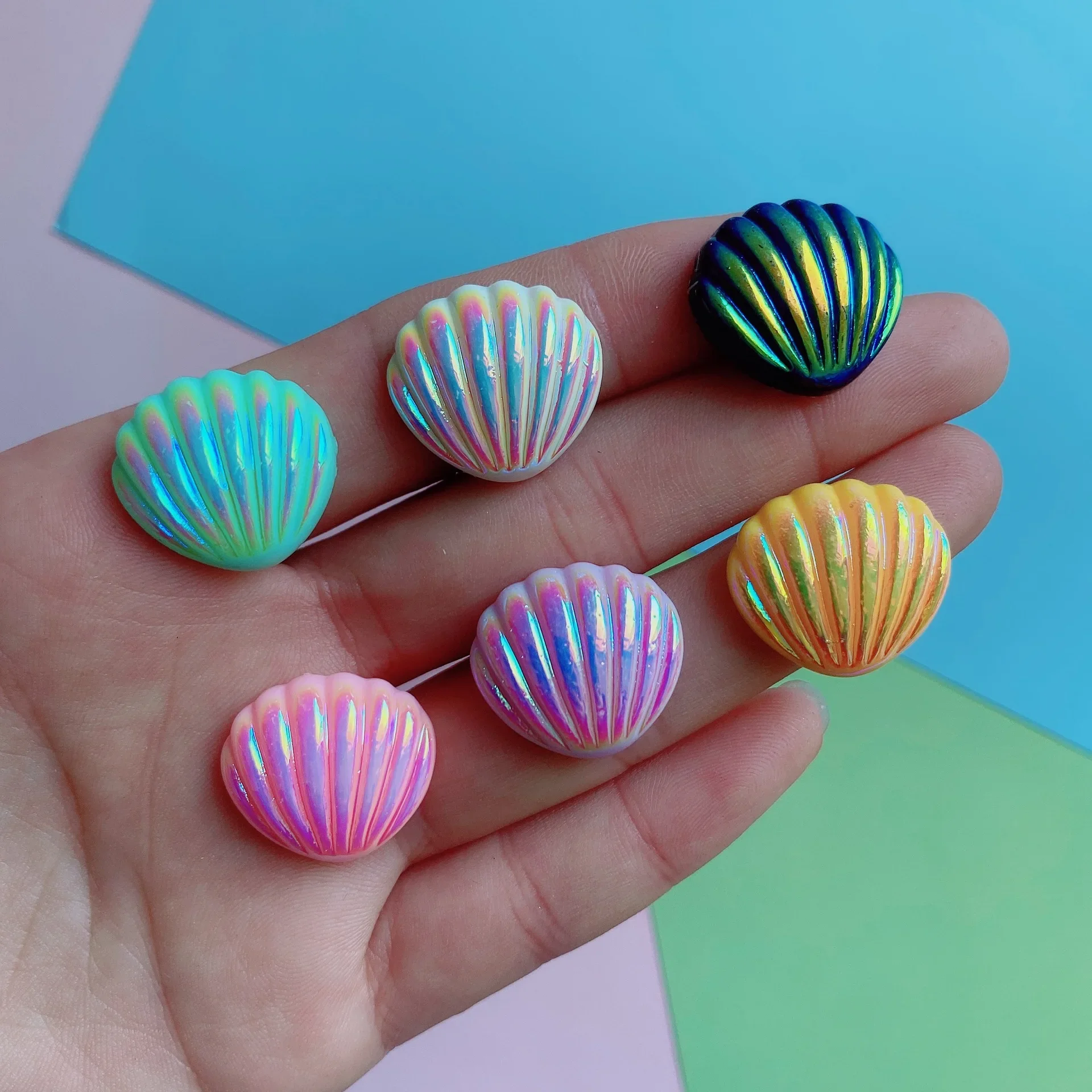 Кремовый клей сделай сам красочные ракушки аксессуары для волос материал чехол