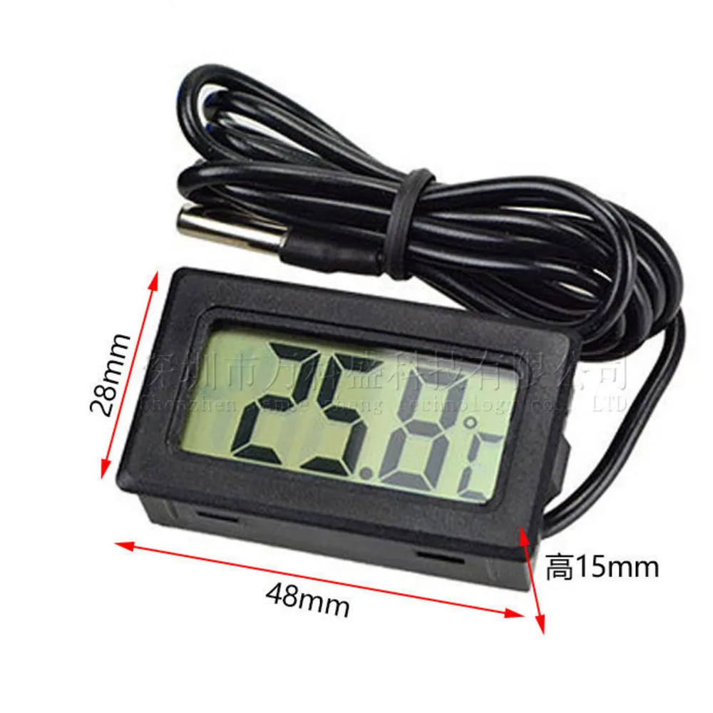 

500Pcs/lot Electronic Digital Display Digital Thermometer Tpm-10 Fish Tank Refrigerator Water Temperature Gauge Thermometer