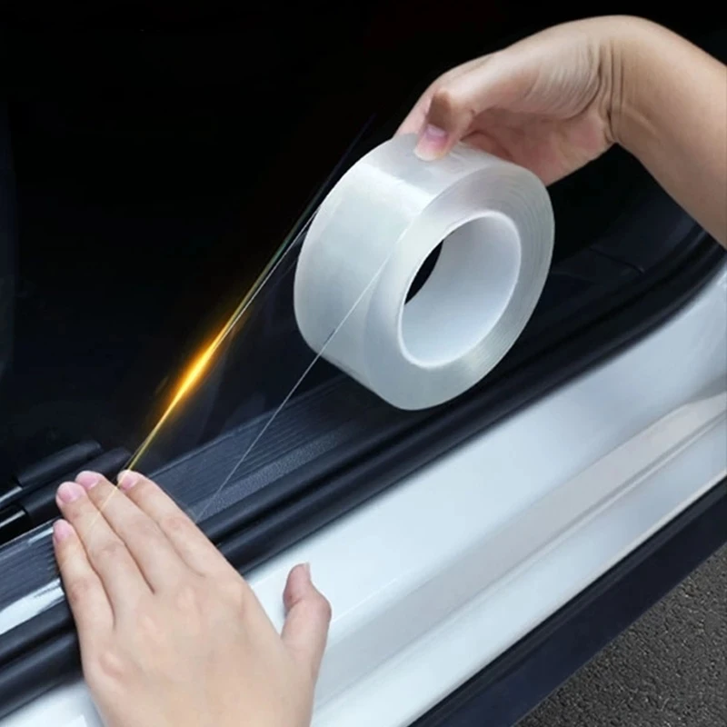 

Car Stickers Door Edge Protector Universal Car Door Sill Sticker Anti Scratch Transparent Film Protection Style Auto Accessories