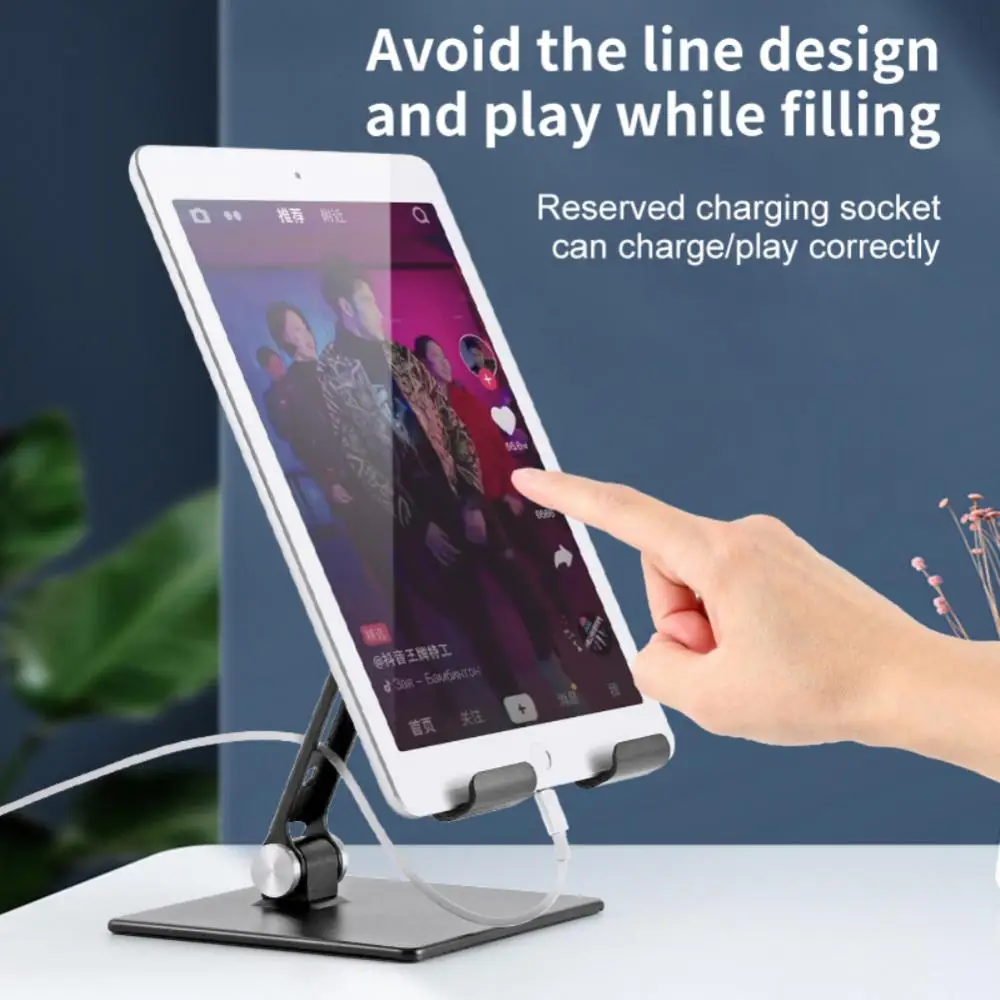 

Lazy Holder Phone Holder Adjustable Multi-angle Cell Phone Stand Aluminum Alloy Foldable Desk Bracket For Iphone Ipad Xiaomi