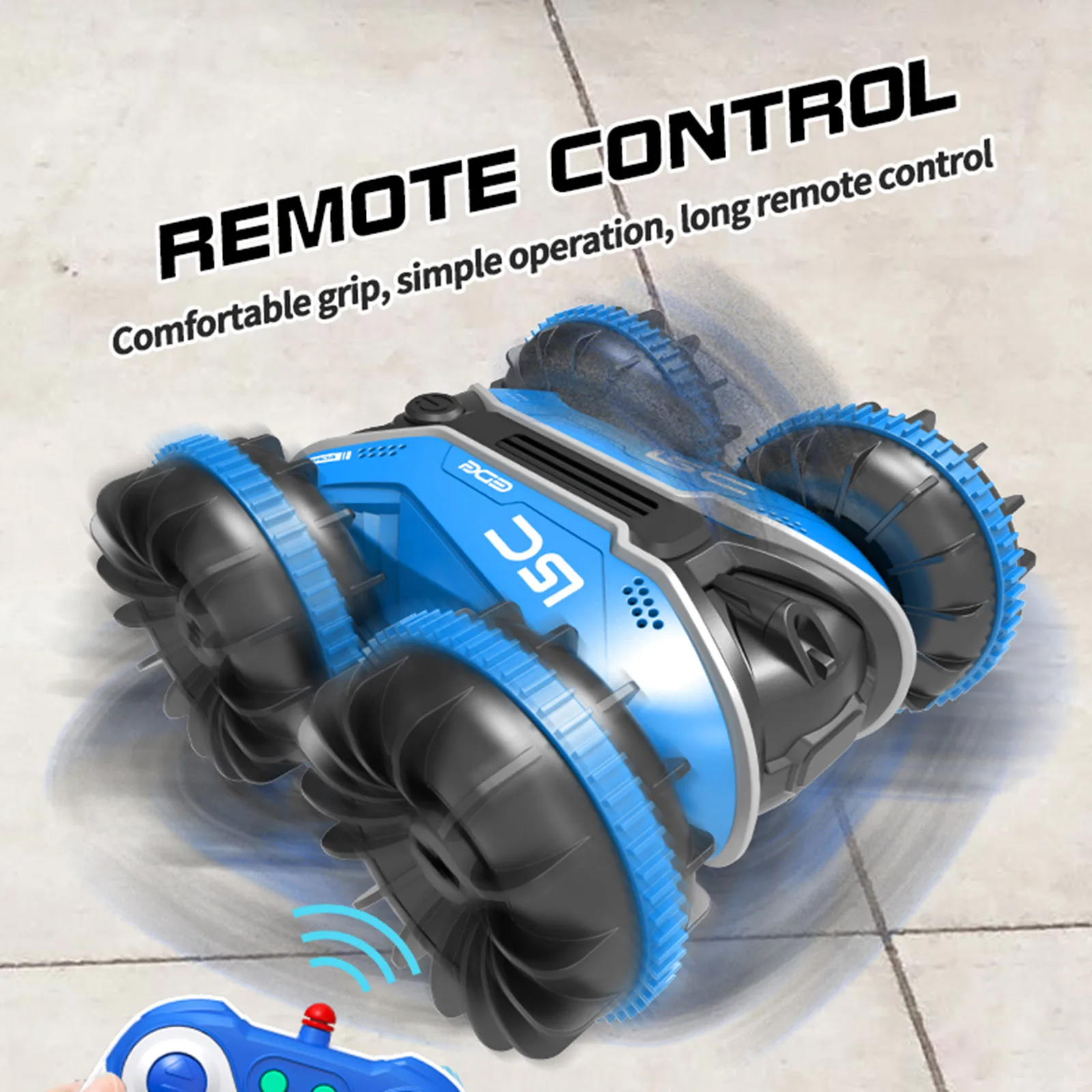 

360 градусов электрический внедорожник 1/16 4WD 6CH 2,4 ГГц амфибия Радиоуправляемый трюковый автомобиль Детский подарок на день рождения