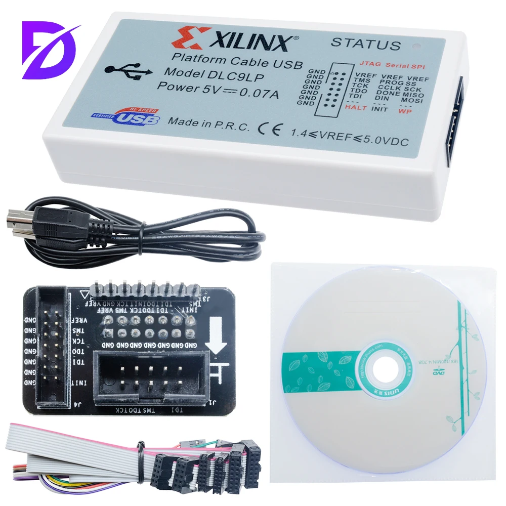 Xilinx Platform Cable USB Download Cable Jtag Programmer for FPGA CPLD The new upgraded DLC10 version