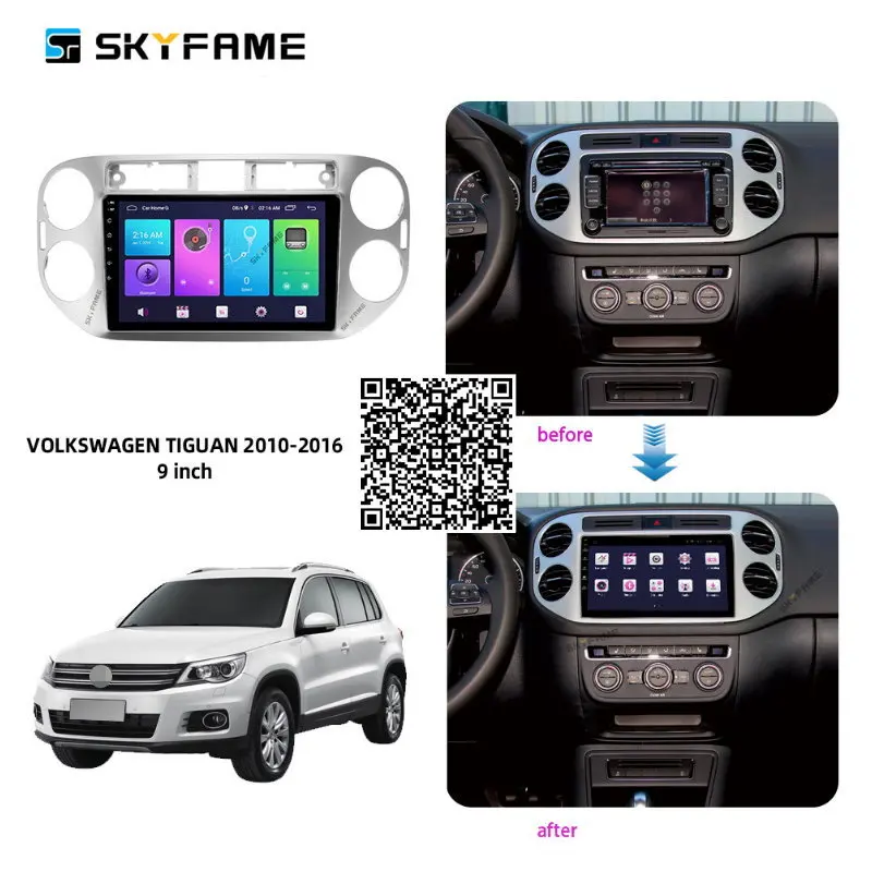 

Автомобильная стереосистема SKYFAME для VW Tiguan 2010-2016 Android, мультимедийная система