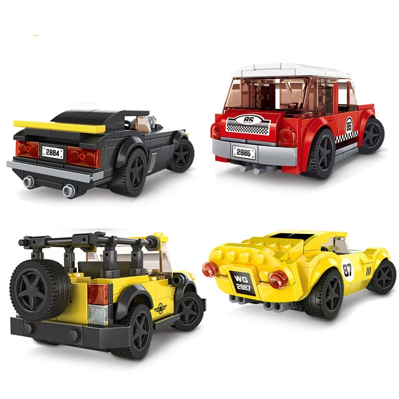 

115Pcs+Sports Car Model Building Blocks Technical Technical Famous Racing Car Toys Gifts Compatible Assembly Children Toys