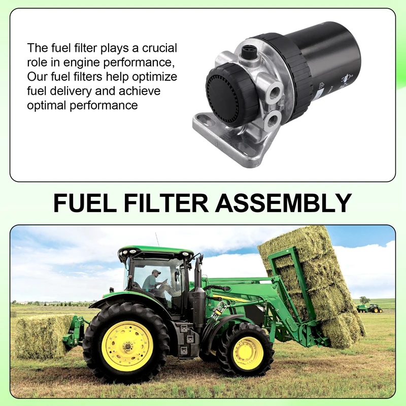 Топливный фильтр в сборе RE527507 для трактора John Deere 4045 5080 5080R 5090 5090R 5100R 6068 6105M 6125M 6130 6225 6230 (art.: 3920c8bb108d5) - 3920c8bb108d5