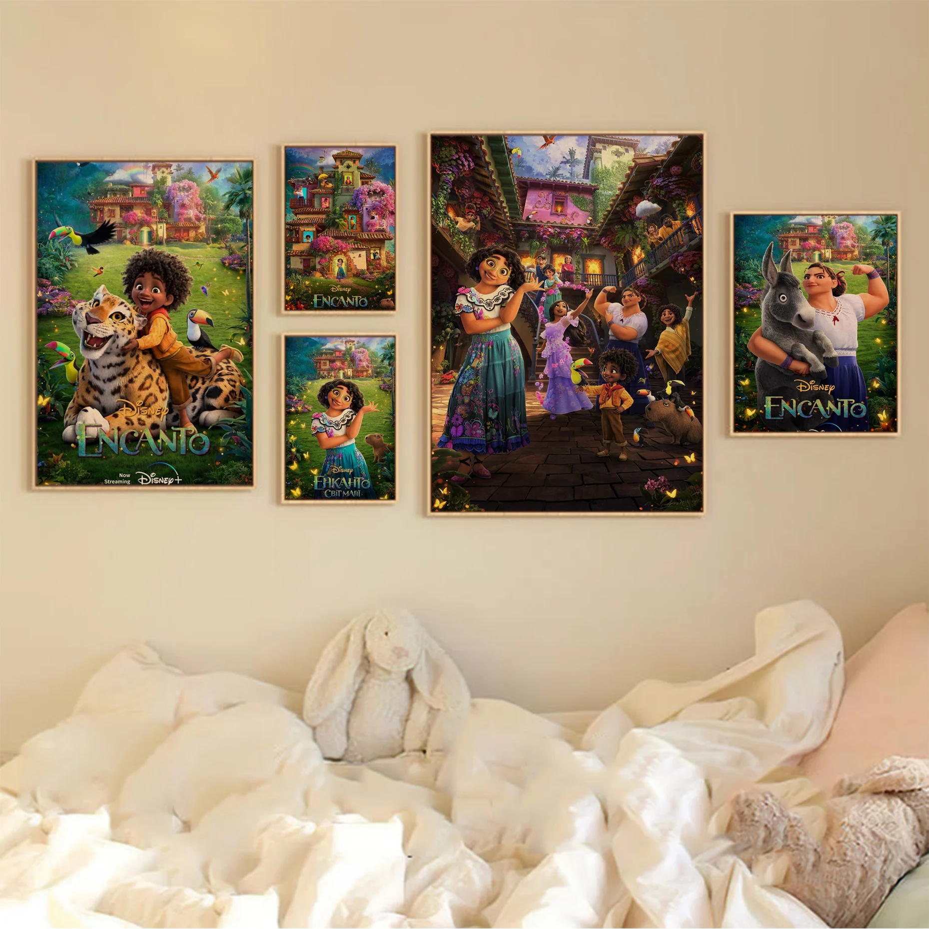 

Disney Disney Animation Encanto Movie Posters For Living Room Bar Decoration Stickers Wall Painting